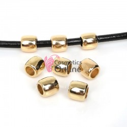 Inele din plastic pentru codite afro RNG18BB Auriu, Set 10 bucati